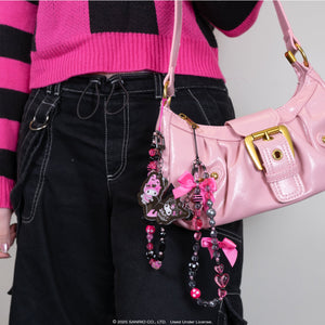 My Melody 50th & Kuromi 20th Anniversary 2-pc Bead Charm Strap Set Accessory Hamee.com - Hamee US