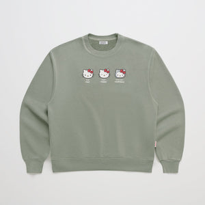 Hello Kitty x Madhappy Emotions Midweight Fleece Crewneck (Willow) Apparel MADHAPPY