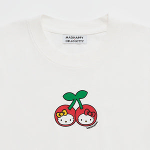Hello Kitty x Madhappy Cherry Shrunken Tee (White) Apparel MADHAPPY