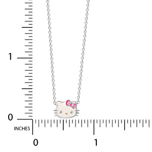 Hello Kitty Sterling Silver Enamel Necklace Jewelry JACMEL JEWELRY INC