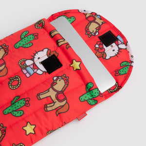 Hello Kitty x Baggu 16" Puffy Laptop Sleeve (Western) Bags Baggu Corporation