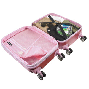DO NOT SET LIVE - Hello Kitty x FUL 21" Hardshell Carry-on Luggage (Metallic Pink) Suitcases Ful Luggage