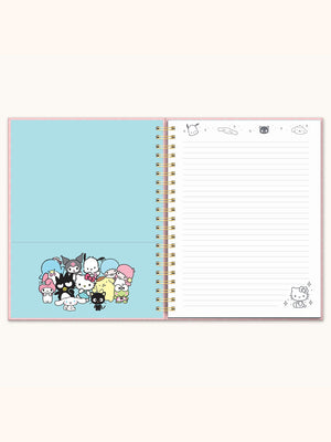 Hello Kitty and Friends x Studio Oh! Pink Pinstripe Extra-Large Spiral Notebook