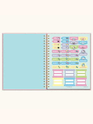 Hello Kitty and Friends x Studio Oh! Pink Pinstripe Extra-Large Spiral Notebook