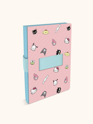Hello Kitty and Friends x Studio Oh! Pink Pinstripe Casey Notebook with Phone Loop