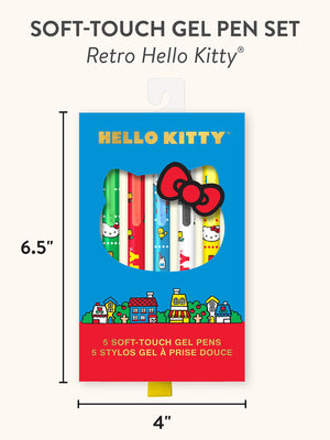 Hello Kitty x Studio Oh! Retro Red Soft-Touch Gel Pens