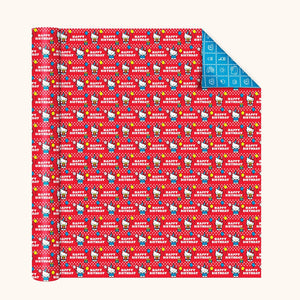 Hello Kitty x Studio Oh! Retro Red Reversible Gift Wrap Gift Wrap Studio Oh!