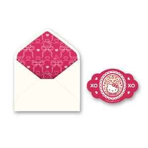Hello Kitty and Friends x Studio Oh! Happy Valentine's Day Deluxe Greeting Card Stationery Orange Circle