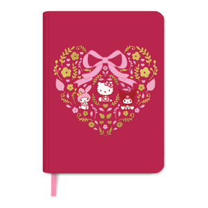 Hello Kitty and Friends x Studio Oh! Hearts & Flowers Casebound Notebook (Valentine's Day) Stationery Orange Circle