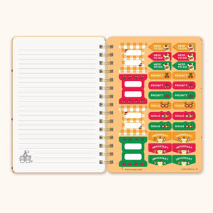Pompompurin x Studio Oh! Cherries Agatha Notebook Stationery Studio Oh!