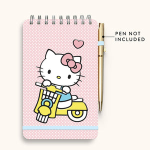 Hello Kitty Hello Kitty x Studio Oh! Classic Pink Top-Spiral Notebook with Pocket & Pen Loop Stationery Studio Oh!