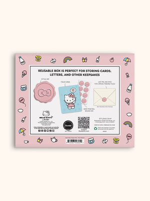 Hello Kitty x Studio Oh! Classic Pink 25-Pc Note Cards & Wax Seals Set