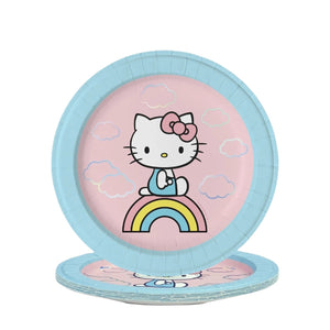 Hello Kitty x Studio Oh! Rainbow Skies Luncheon Plates Paper Tableware Studio Oh!
