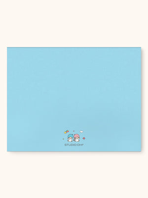 Hello Kitty and Friends x Studio Oh! College Letters Blue Weekly Desk Pad