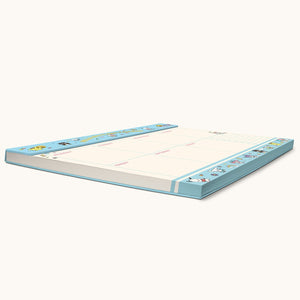 Hello Kitty and Friends x Studio Oh! College Letters Blue Weekly Desk Pad Stationery Studio Oh!