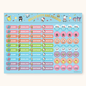 Hello Kitty and Friends x Studio Oh! College Letters Blue Weekly Desk Pad Stationery Studio Oh!