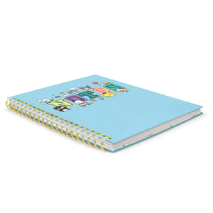 Hello Kitty and Friends x Studio Oh! College Letters Blue Extra-Large Spiral Notebook Stationery Studio Oh!