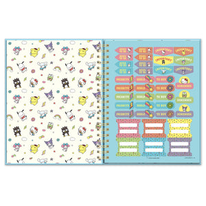 Hello Kitty and Friends x Studio Oh! College Letters Blue Extra-Large Spiral Notebook Stationery Studio Oh!