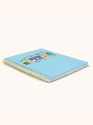 Hello Kitty and Friends x Studio Oh! College Letters Blue Extra-Large Spiral Notebook