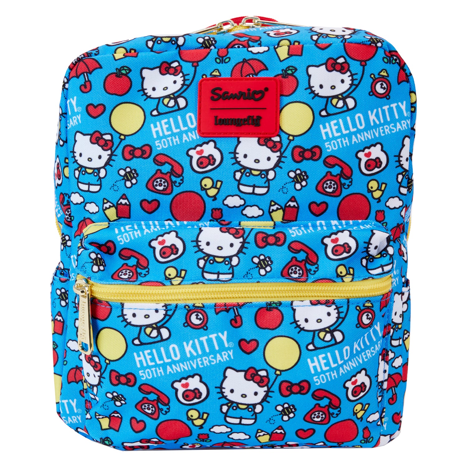 Hello Kitty x Loungefly 50th Anniversary Classic Mini Backpack Bags Loungefly   