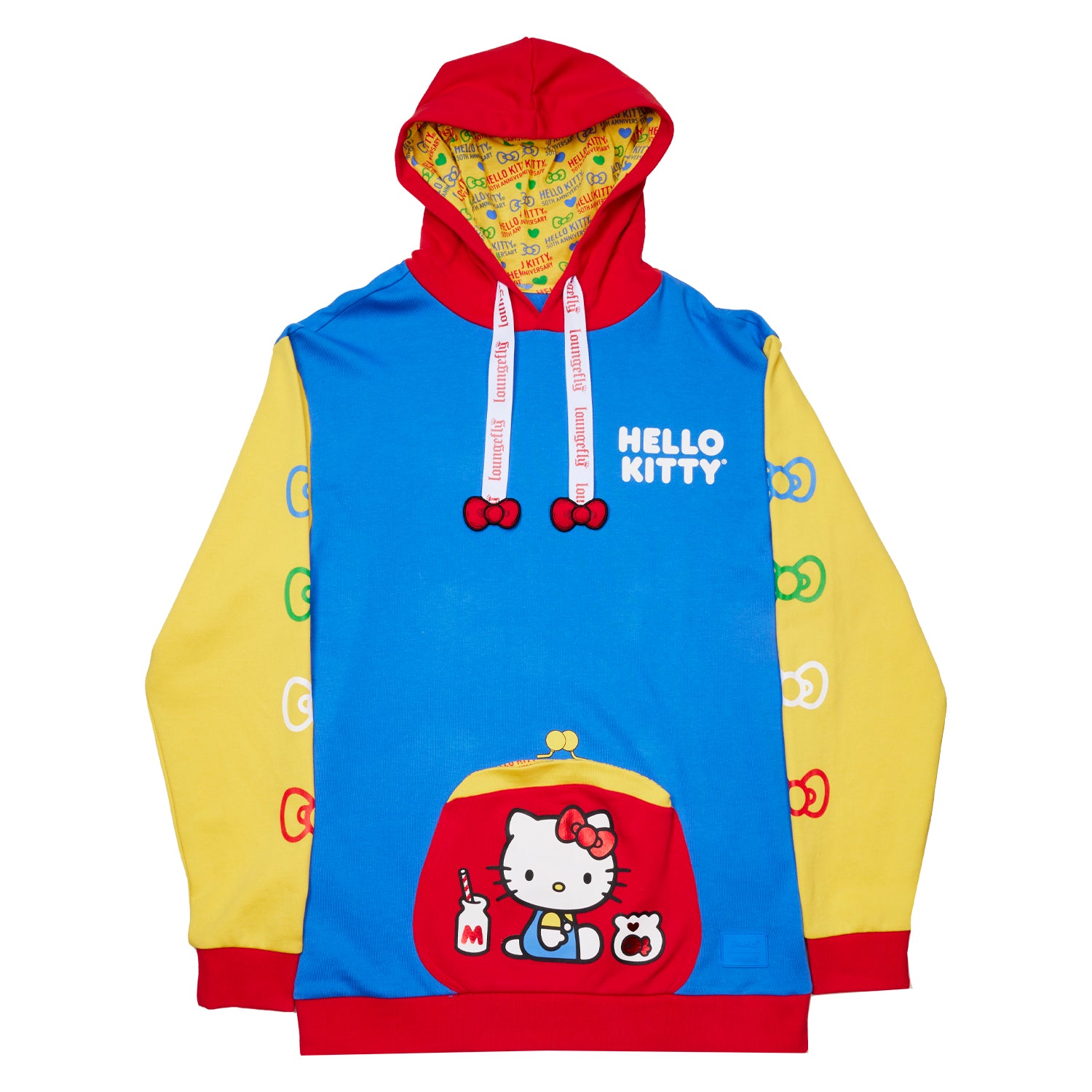 Hello Kitty x Loungefly 50th Anniversary Classic Unisex Hoodie Apparel Loungefly   