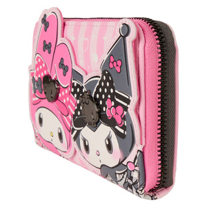 My Melody & Kuromi x Loungefly Zip Around Wallet Bags Loungefly