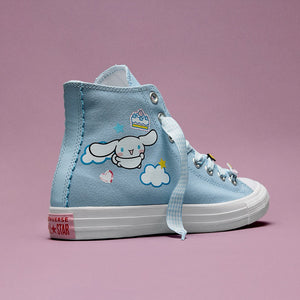 Converse x Cinnamoroll Chuck Taylor All Star Hi-Top Sneaker (Adult - Light Blue) Shoes CONVERSE
