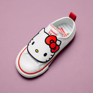 Converse x Hello Kitty Chuck Taylor All Star One Strap Easy-On Sneaker (Toddler - White) Shoes CONVERSE