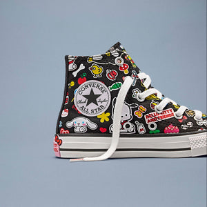 Converse x Hello Kitty and Friends Chuck Taylor All Star Hi-Top Sneaker (Kids - Black) Shoes CONVERSE