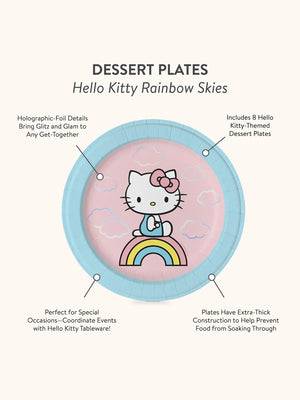 Hello Kitty x Studio Oh! Rainbow Skies Dessert Plates