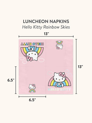 Hello Kitty x Studio Oh! Rainbow Skies Luncheon Napkins