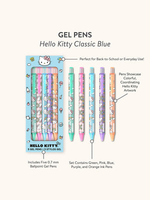 Hello Kitty x Studio Oh! Classic Blue Gel Pens Stationery Studio Oh!