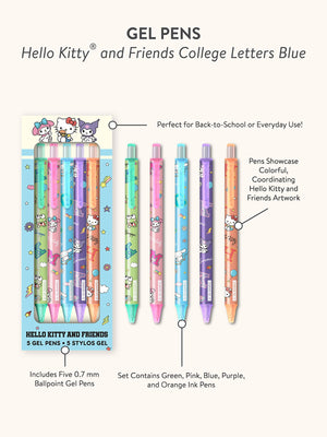 Hello Kitty and Friends x Studio Oh! College Letters Gel Pens