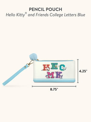 Hello Kitty and Friends x Studio Oh! College Letters Blue Pencil Pouch