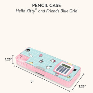 Hello Kitty and Friends x Studio Oh! Blue Grid Pencil Case Stationery Studio Oh!