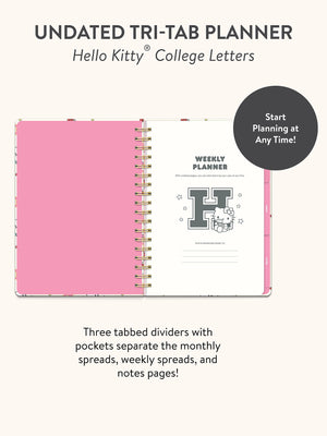 Hello Kitty x Studio Oh! College Letters Tri-Tab Planner Stationery Studio Oh!