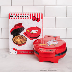 Hello Kitty Classic Waffle Maker (Red) Home Goods Uncanny Brands Wholesale