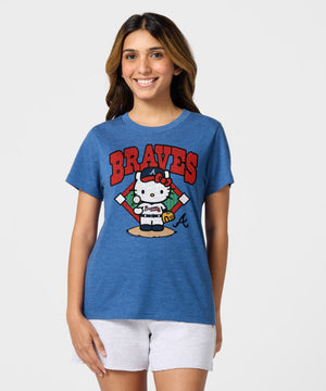 Hello Kitty x Atlanta Braves Toss Tee (Womens) Apparel HOMAGE