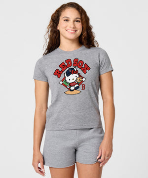 Hello Kitty x Boston Red Sox Throw Tee (Womens) Apparel HOMAGE