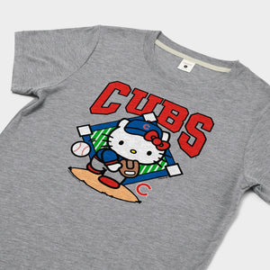 Hello Kitty x Chicago Cubs Pitch Tee (Womens) Apparel HOMAGE