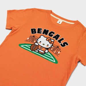 Hello Kitty x Cincinnati Bengals Holder Tee (Womens) Apparel HOMAGE