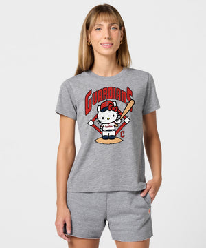 Hello Kitty x Cleveland Guardians Batter Tee (Womens) Apparel HOMAGE