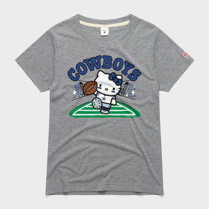 Hello Kitty x Dallas Cowboys Touchdown Tee (Womens) Apparel HOMAGE Grey XS