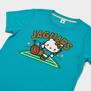 Hello Kitty x Jacksonville Jaguars Kickoff Tee (Womens) Apparel HOMAGE