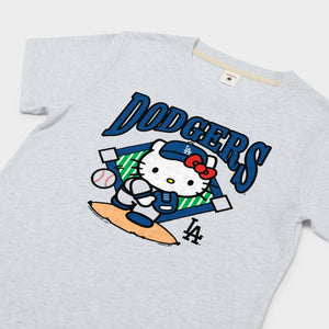 Hello Kitty x Los Angeles Dodgers Pitch Tee (Womens) Apparel HOMAGE