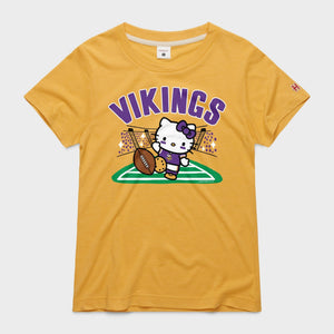 Hello Kitty x Minnesota Vikings Kickoff Tee (Womens) Apparel HOMAGE Gold XS