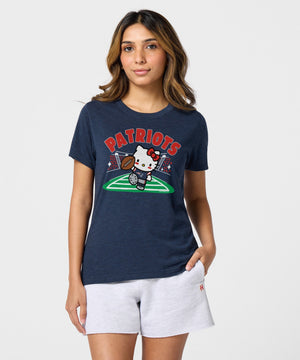 Hello Kitty x New England Patriots Touchdown Tee (Womens) Apparel HOMAGE