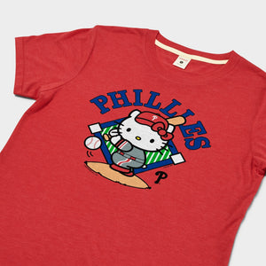 Hello Kitty x Philadelphia Phillies Swing Tee (Womens) Apparel HOMAGE