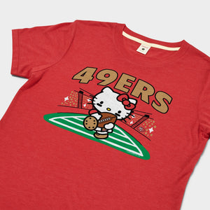 Hello Kitty x San Francisco 49ers Rush Tee (Womens) Apparel HOMAGE