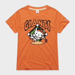 Hello Kitty x San Francisco Giants Catch Tee (Womens) Apparel HOMAGE Orange XS
